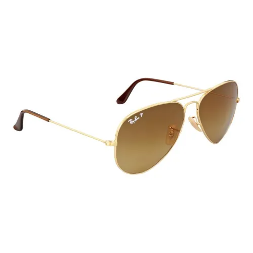 RayBan Metal Aviator Sunglasses Unisex Gold