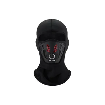 UMA Riding Equipment Pullover Face Masks Unisex Stretch Velvet+Plastic PVC
