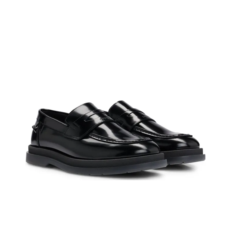 HUGO BOSS Penny Loafers Men's Black-2