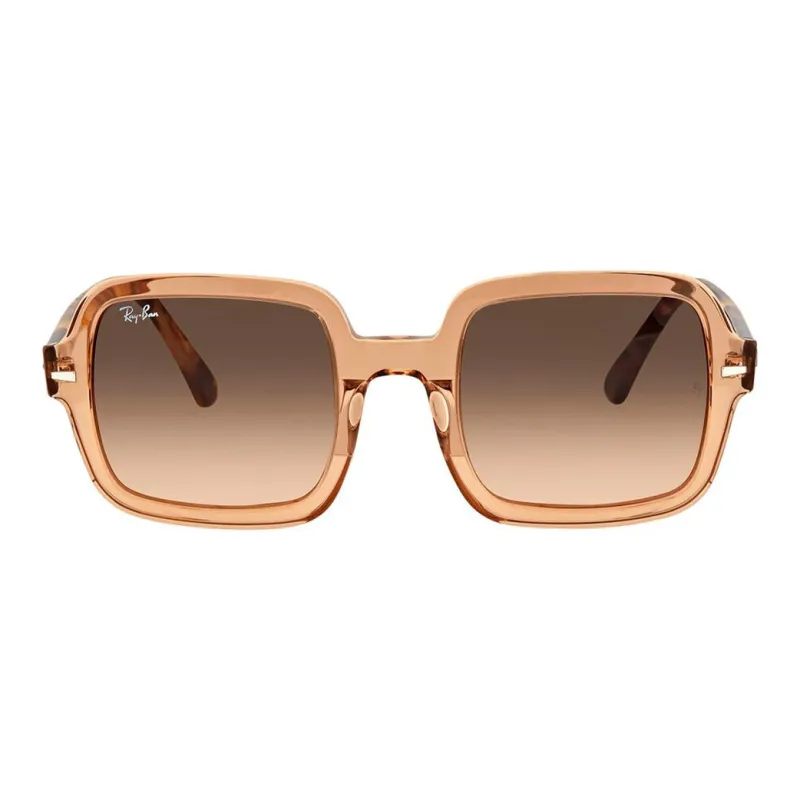 RayBan Acetate Square Sunglasses Women's Brown-1