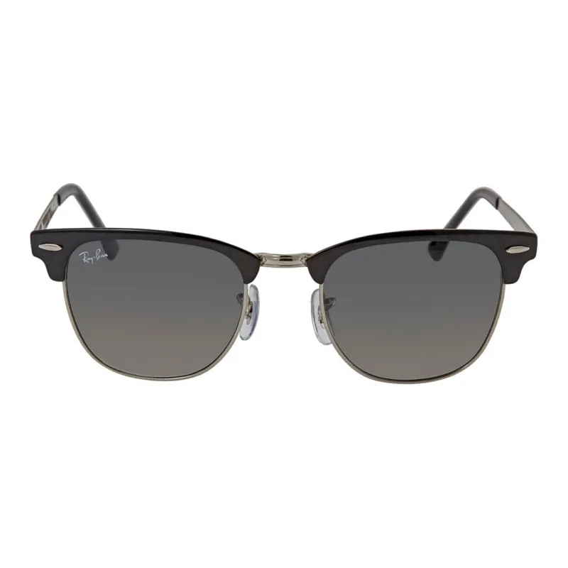 RayBan Metal Irregular Shape Sunglasses Unisex Black-1