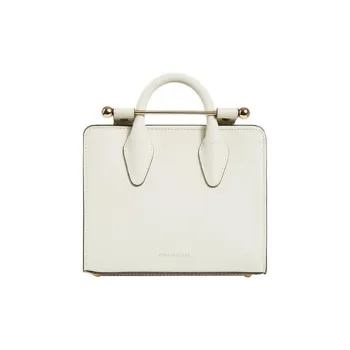 Strathberry Cow Leather Crossbody Bag Shoulder Bag Mini Women's Vanilla White