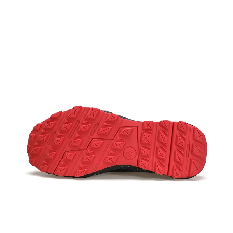 HUMTTO High Top Outdoor Shoes Men's Black Red-4