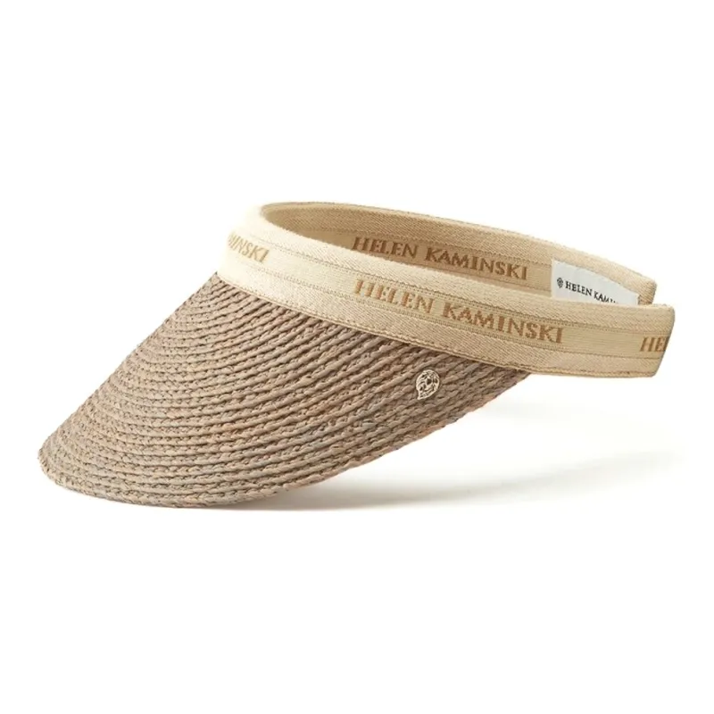 HELEN KAMINSKI Raffia Cotton Polyurethane Nylon Polyester Sun Protection Hats Unisex Tawny-2