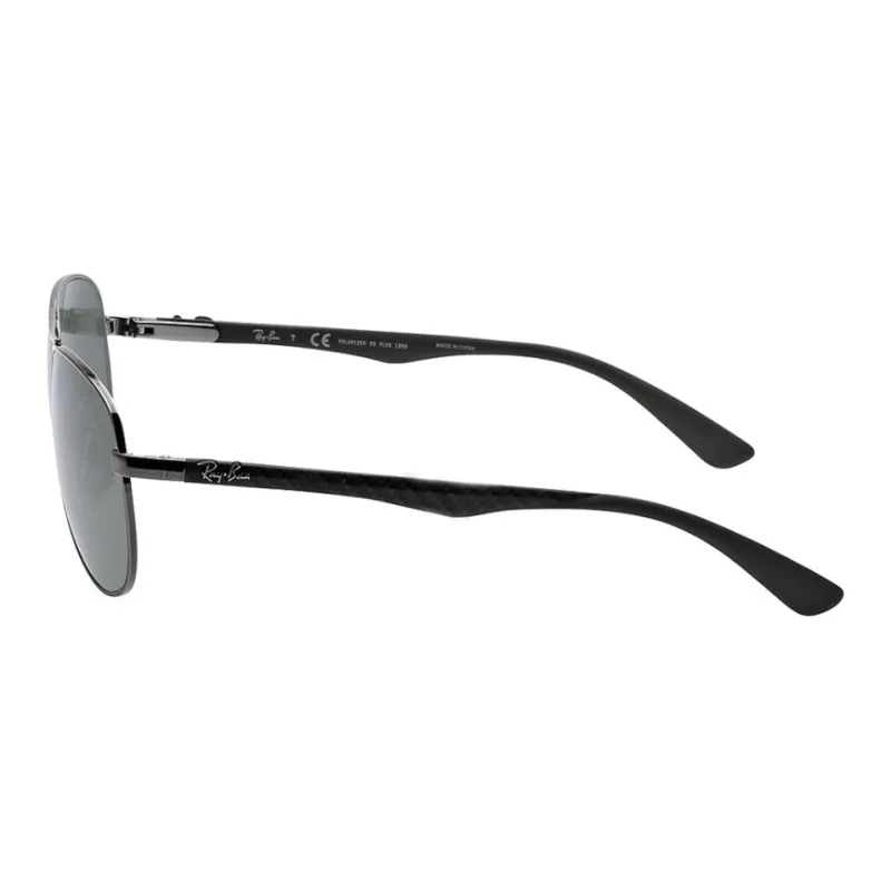RayBan Steel Aviator Sunglasses Men's Black-1