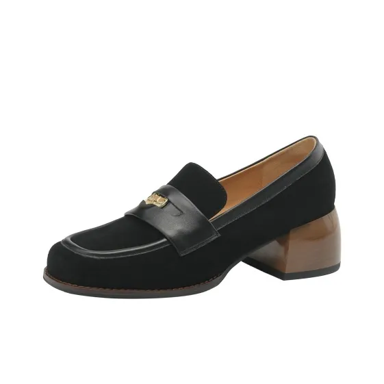 F·LOVES·f Loafers 5cm Women's Black-0