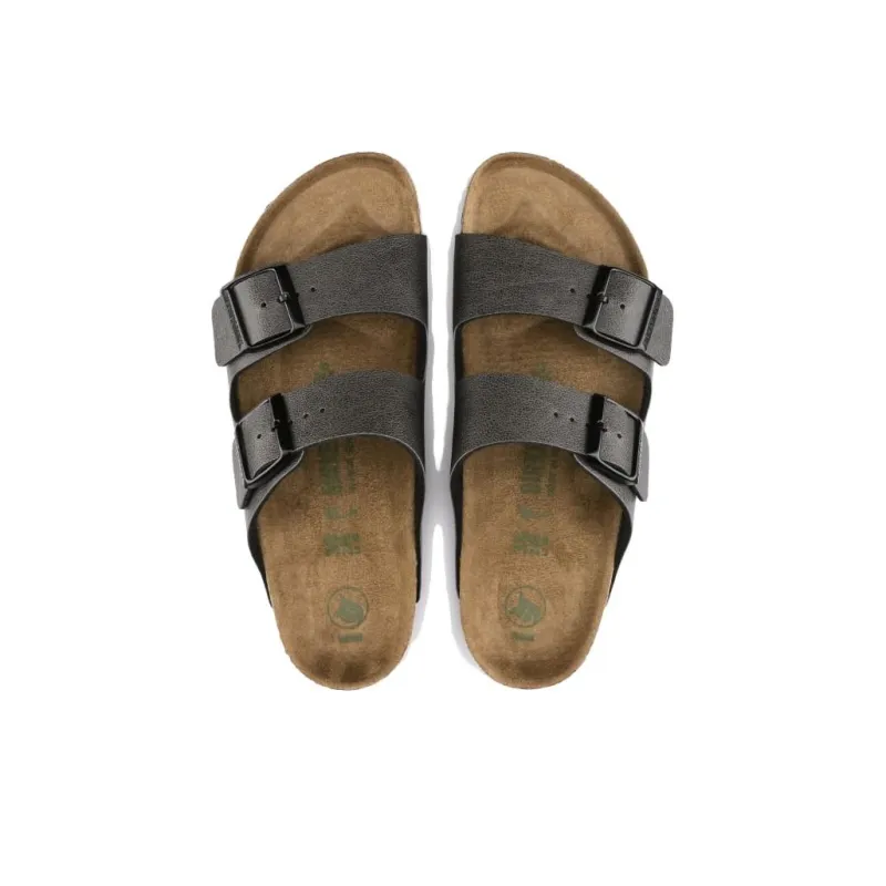 Birkenstock Arizona Slide Slippers Women's Dark Gray Narrow Fit-3