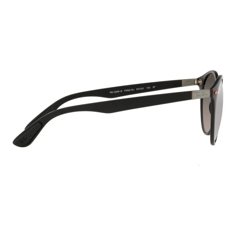 RayBan Round Sunglasses Unisex Black-4