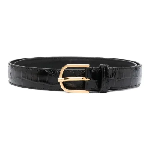 TOTEME Crocodile effect Leather Belt