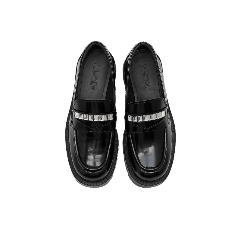 Staccato Loafers 4cm Women's Black-3