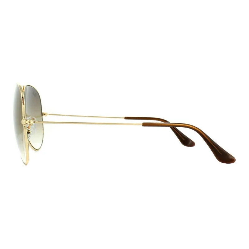 RayBan Metal Aviator Sunglasses Unisex Gold-1