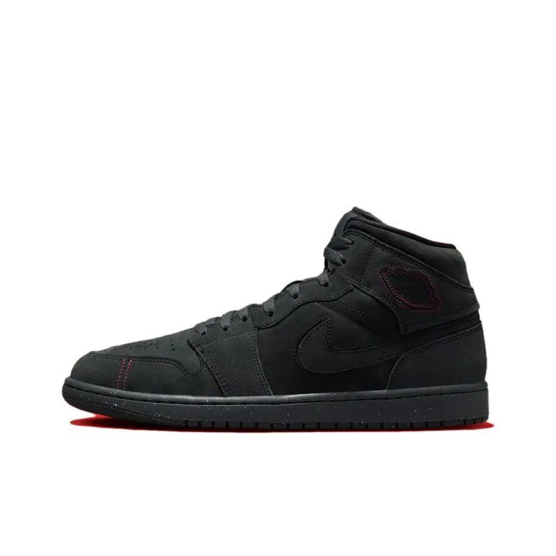 Jordan 1 Mid Se Craft Dark Smoke Red-0