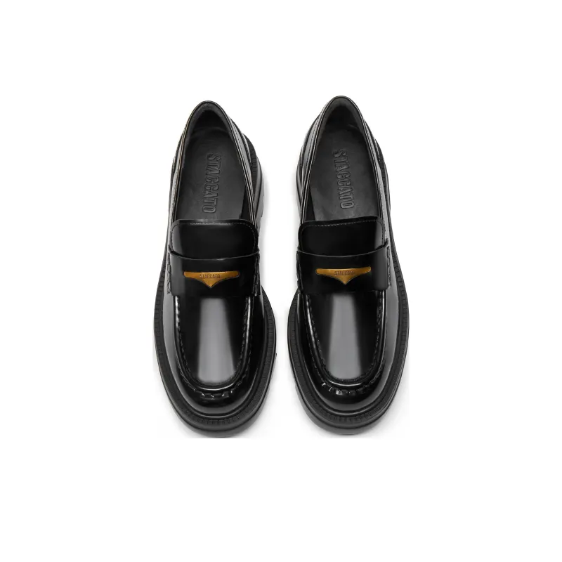 Staccato Little Seagull Jazz Shiny Loafers 6cm Women's-3