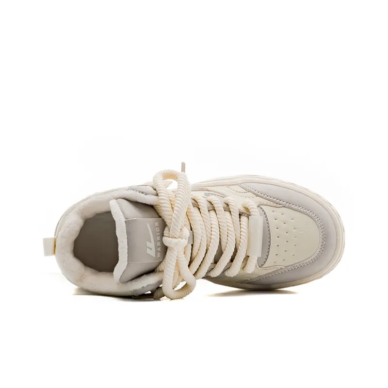 Warrior Warrior Warm Height Increasing High-Top Casual Shoes Women's-2