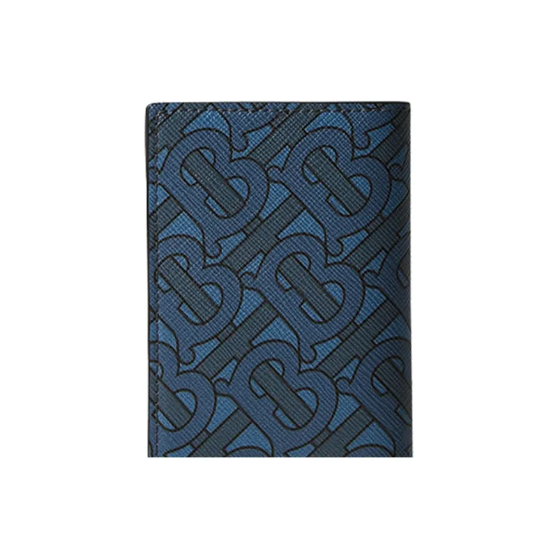 Burberry Tb Monogram Bifold Card Holder Navy-4