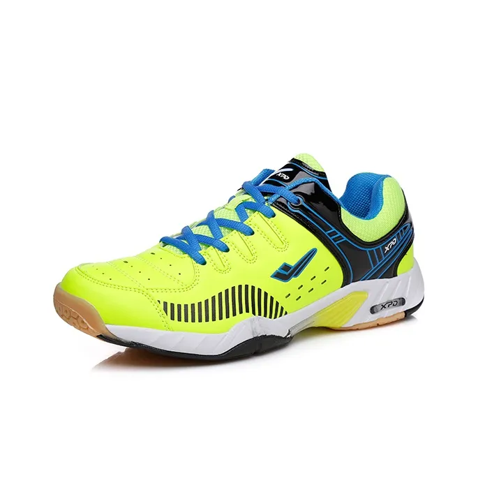 XPD Badminton Shoes Unisex Low Top Neon Green/Royal Blue-2