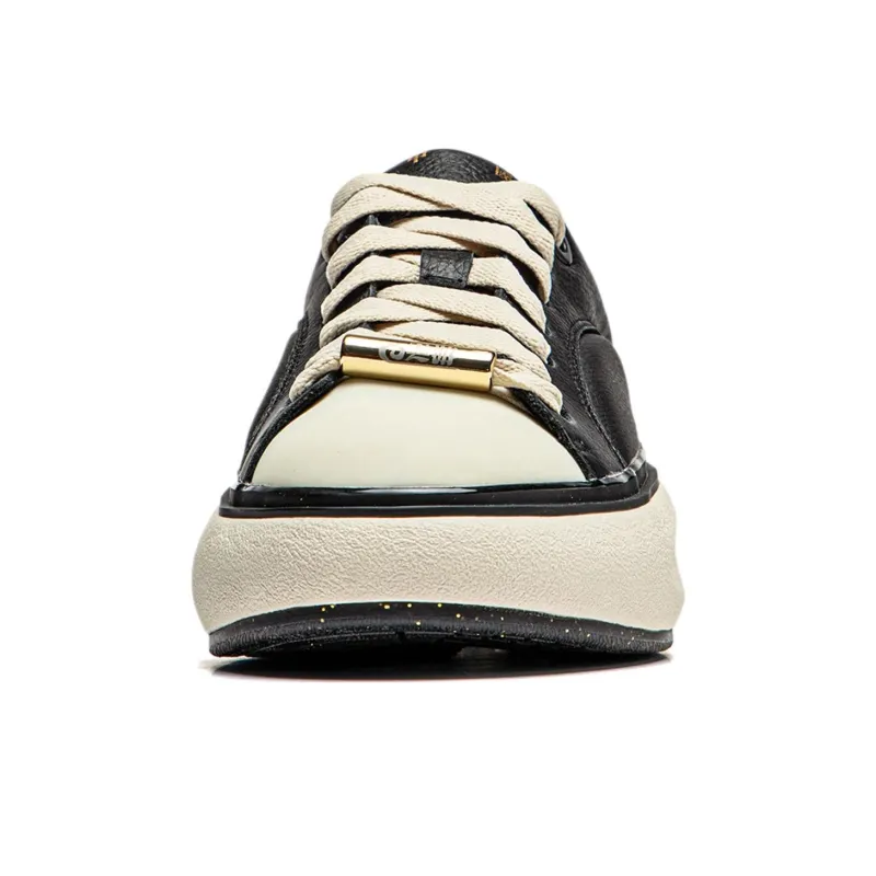 LiNing Yun You C4D Anti Slip Wear Resistant Low Top Casual Shoes Women's Black White-4