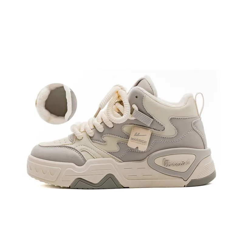 Warrior Warrior Warm Height Increasing High-Top Casual Shoes Women's-0