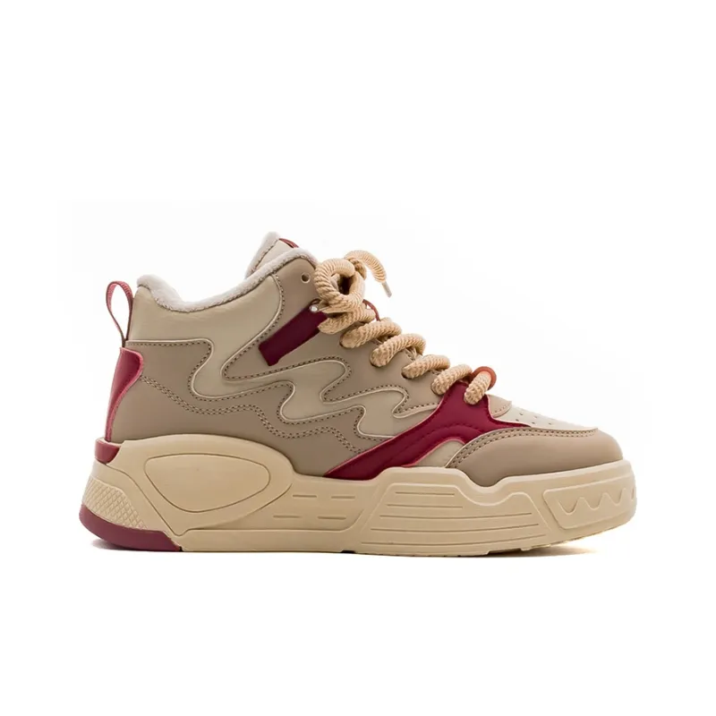 Warrior Warrior Warm Height Increasing High-Top Casual Shoes Women's-11