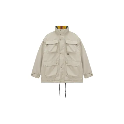 UNVESNO Puffer Jackets Unisex Khaki