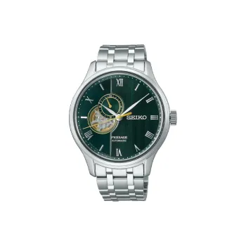 SEIKO Automatic Mechanical Movement Stainless Steel Strap Watch Unisex Green Dial