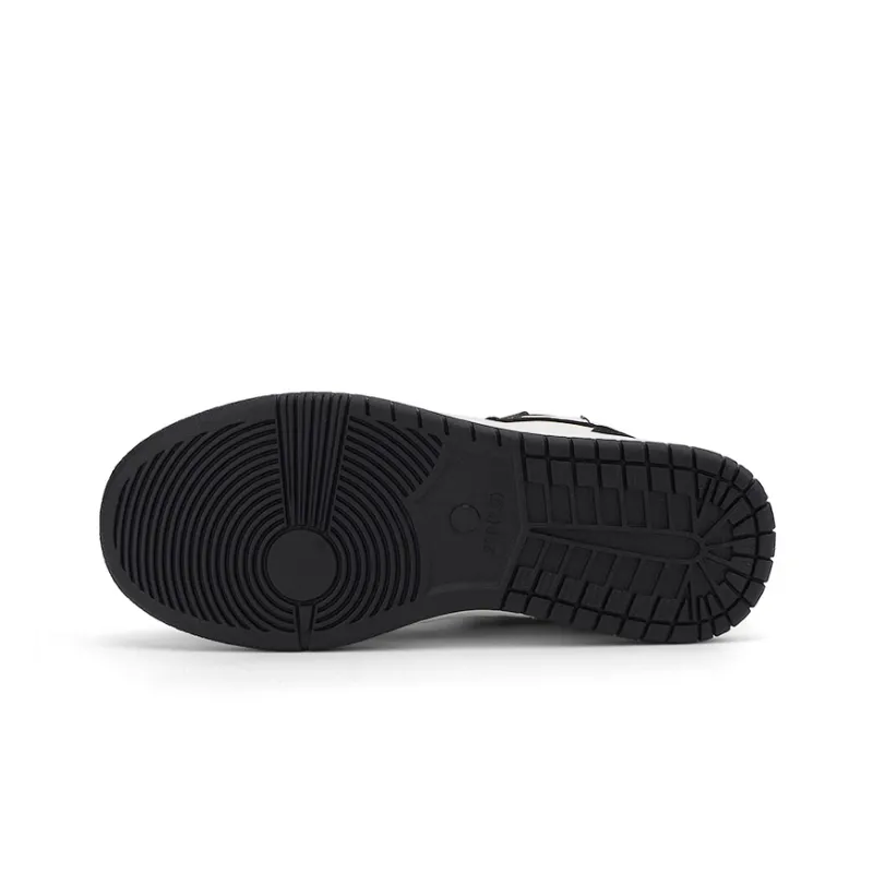 Warrior Thin Cotton Shoes Warm Lightweight Height Increasing High-Top Skateboard Shoes Women's White Black Fleece-Lined-5