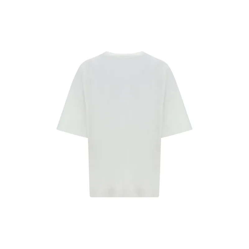 Alexander McQueen Seal Logo Embroidered Crewneck T Shirt-1