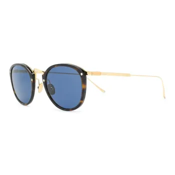 CARTIER Acetate Round Sunglasses Women's Tortoiseshell