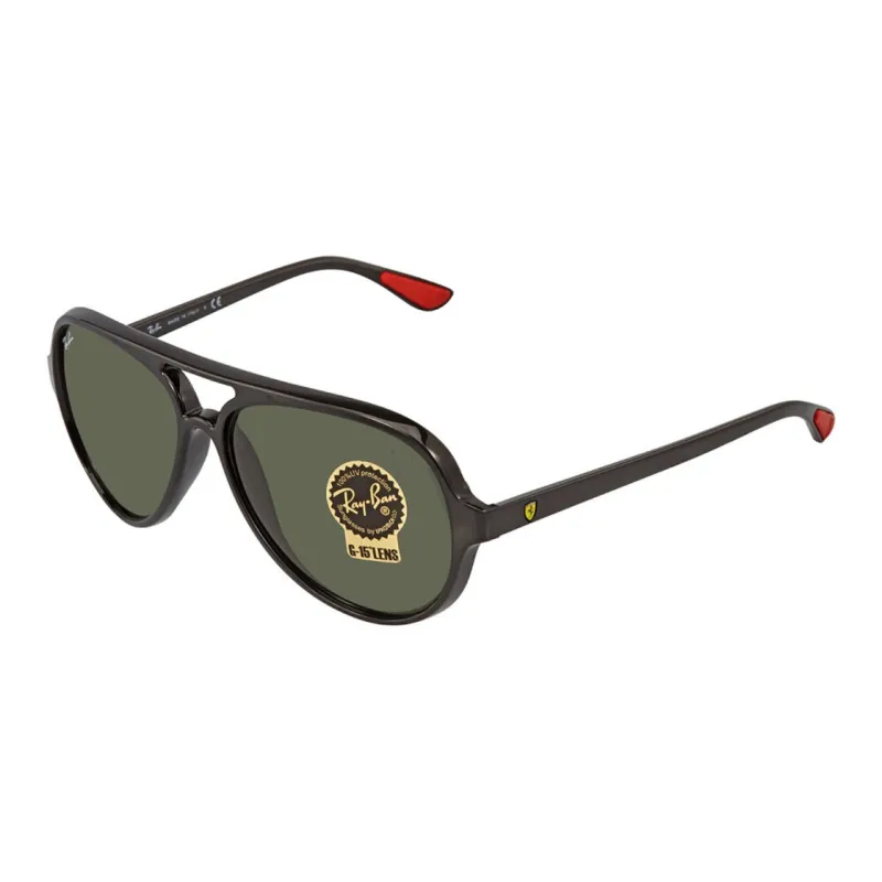 RayBan Nylon Aviator Sunglasses Unisex Black-0
