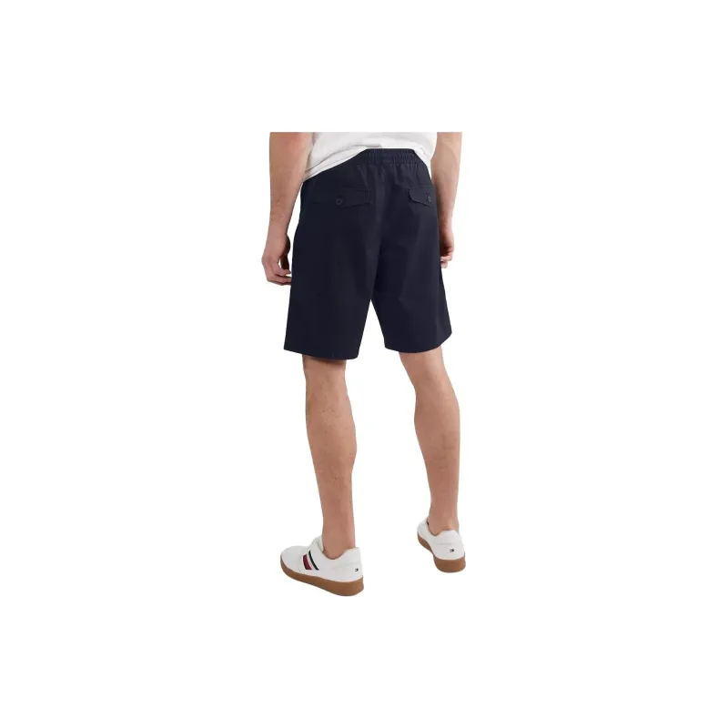 Tommy Hilfiger Solid Twill 9' Short Pants & Shorts Desert Sky Casual Shorts Men's Black-1