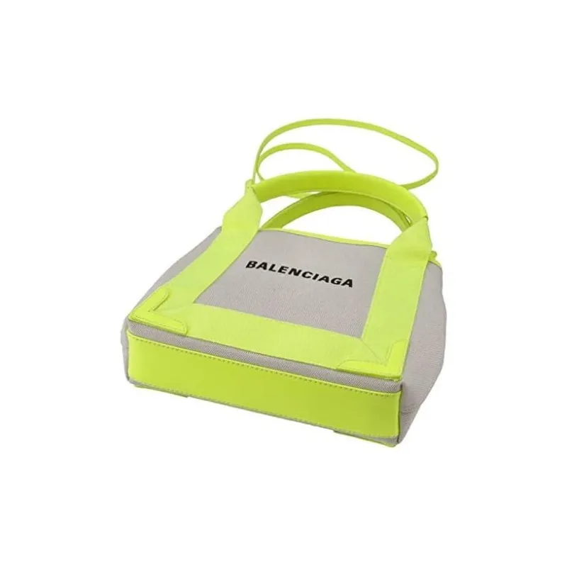 Balenciaga Canvas Bag, Crossbody Bag, Handbag Women's Yellow-4