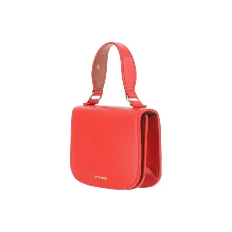JIL SANDER Calfskin Handbag Women's Red-1