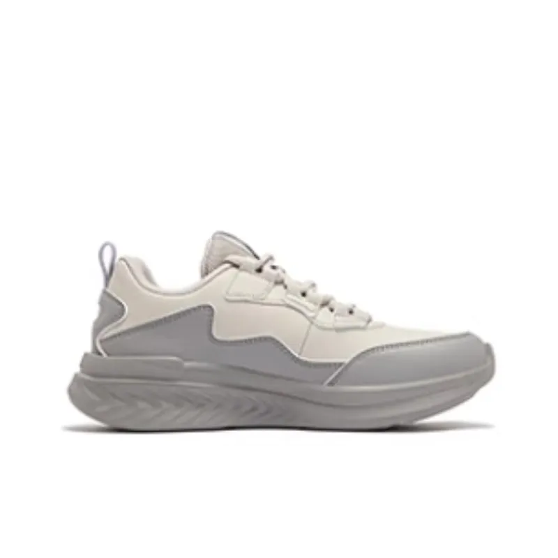 361° Durable Breathable Low Top Running Shoes Women's Beige Gray-1