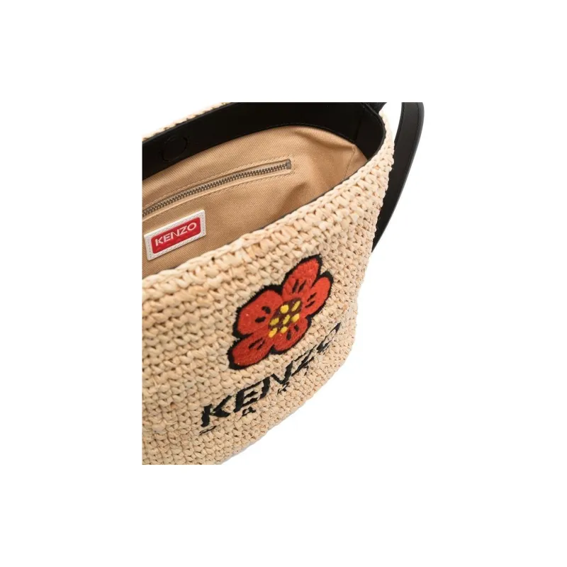 KENZO Logo Embroidered Shoulder Bag-4