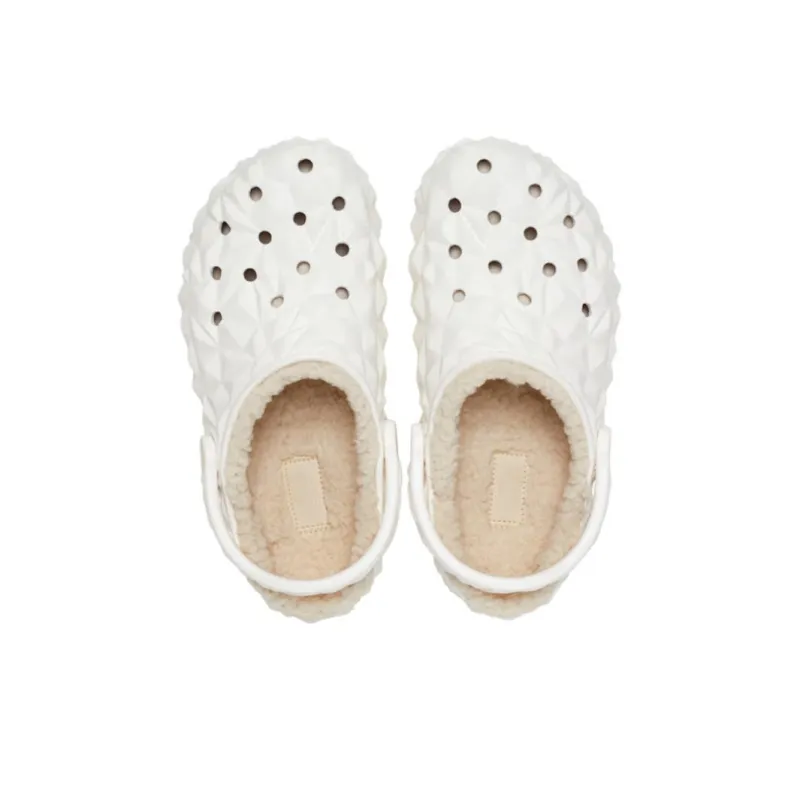 Crocs Classic Lined Geometric Clogs 'White'-4