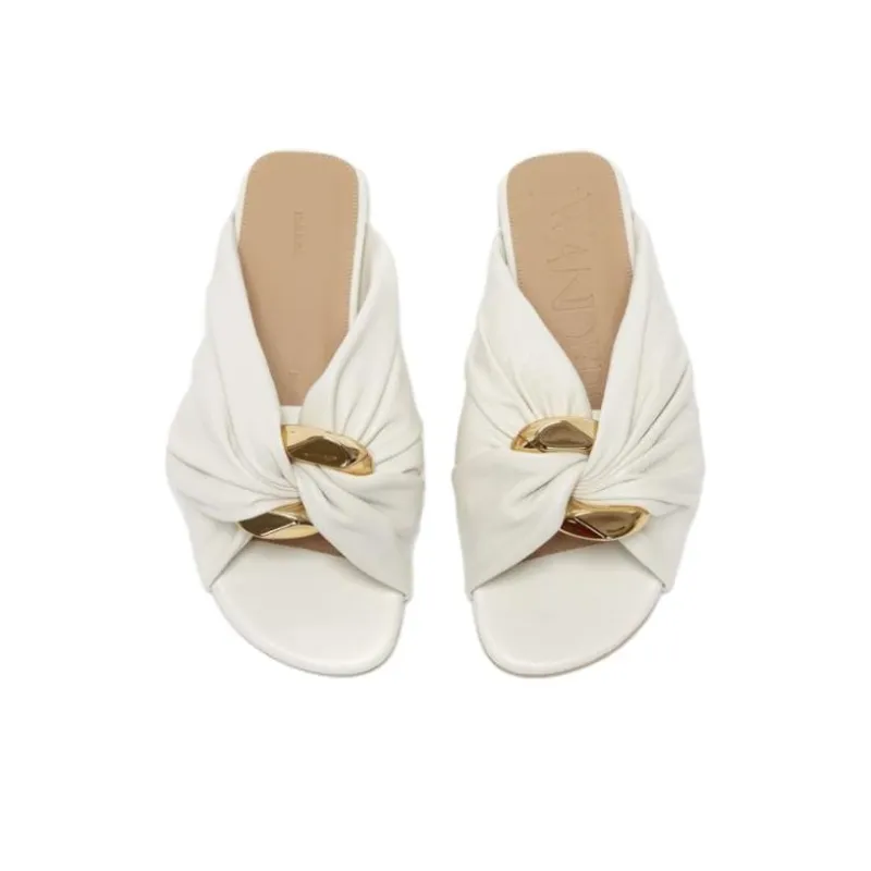 JW Anderson Chain Twist Leather Sandals-4