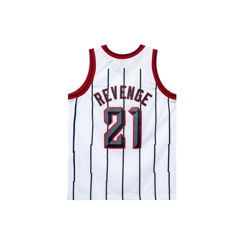 Revenge WHITE JERSEY EMBROIDERED Basketball Jerseys Unisex White-1