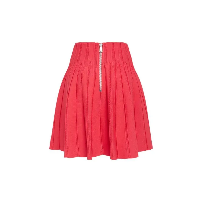 BALMAIN Casual Short Skirts Women's Red-1