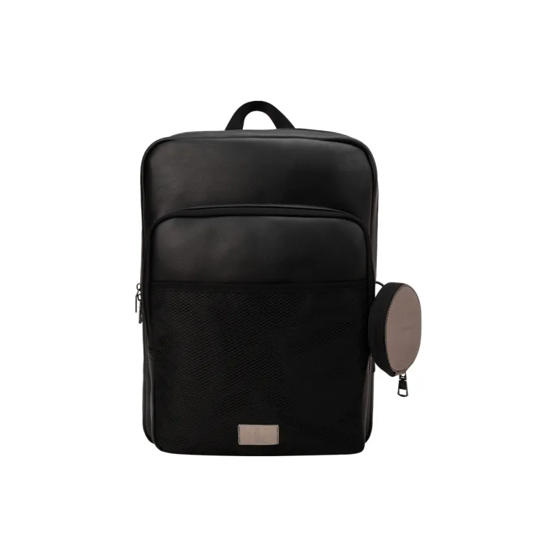 CALVIN KLEIN Synthetic Leather Backpack Regular Men's Space Black-0