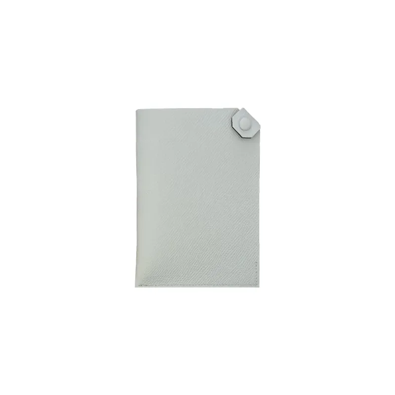 HERMES Tarmac Epsom Calfskin Passport Holder Women's T0 Misty Blue-0