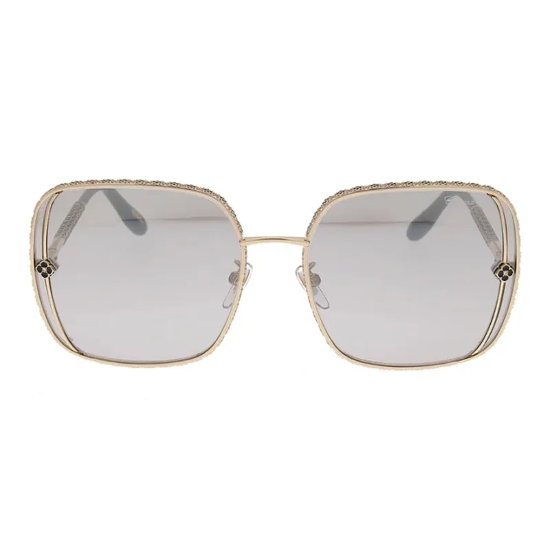 CHOPARD Metal Square Sunglasses Unisex Gold-0