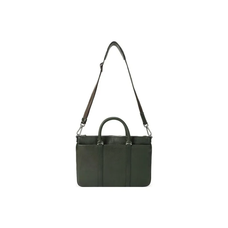 BALLY Genuine Leather Shoulder Bag, Crossbody Bag, Handbag Men's Dark Green-1