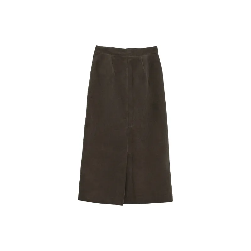 Fstudio A line Skirt Women's Light Coffee-1