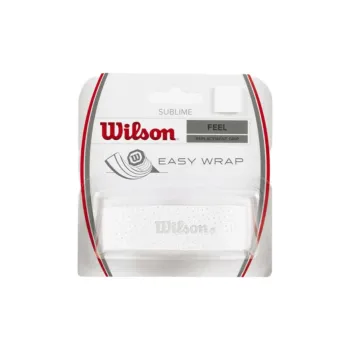 Wilson Tennis Accessory, Grip Leather Sweat absorbing Polyurethane Nonwoven 1 Pack White, Black