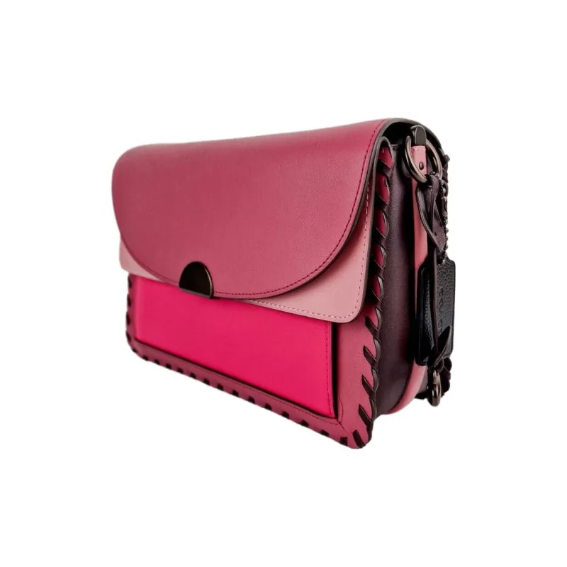 COACH Dreamer Glove Tanning Crossbody Bag Shoulder Bag Women's Pink Purple-1
