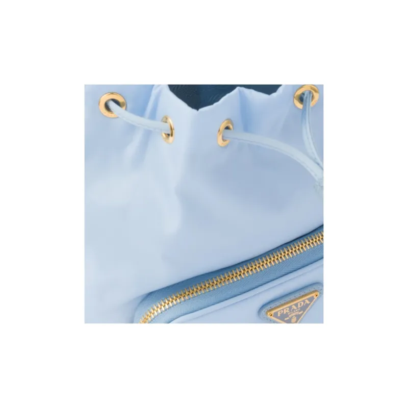 PRADA Nylon Bucket Bags Handbags Regular Women's Blue-3
