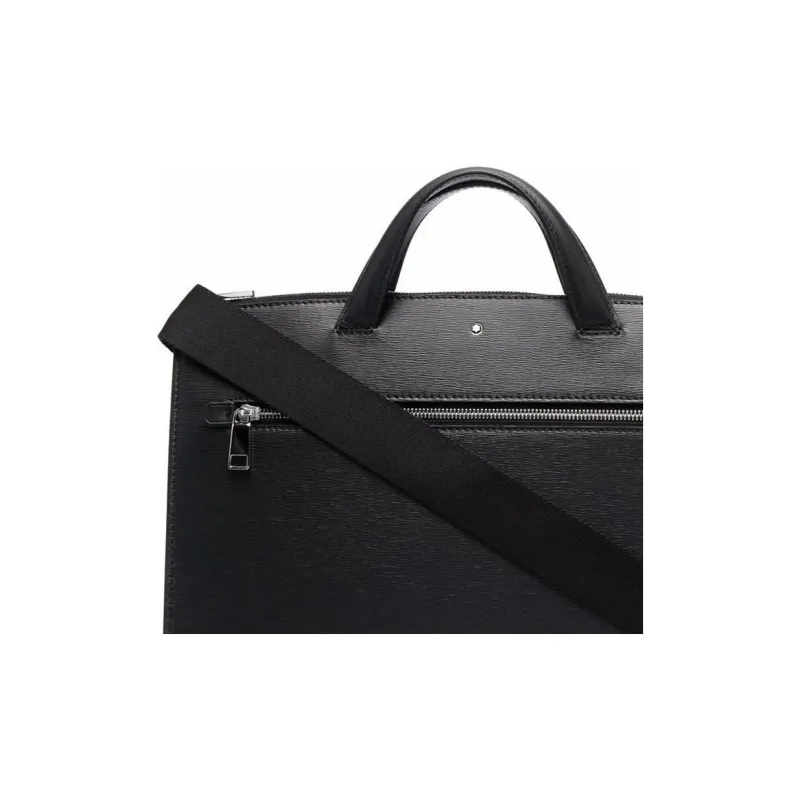 MONTBLANC Meisterstuck Leather Handbags Briefcases Men's Black-4