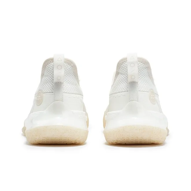 361° Big 3 Future Miro Cushioning Anti Slip And Wear Resistant Low Top Basketball Shoes Men's Feather White-3