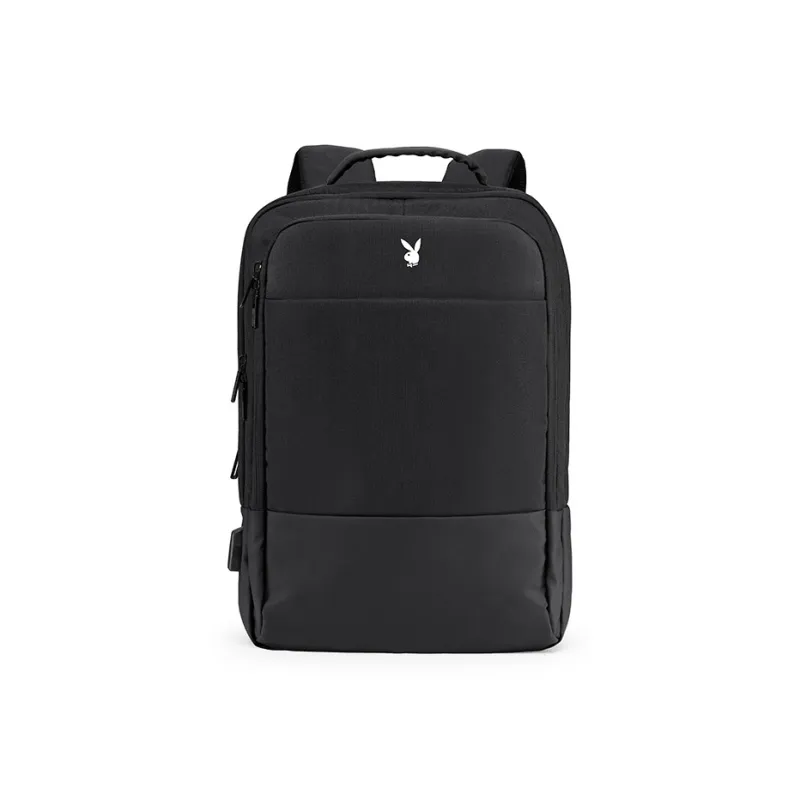 Playboy Fabric Backpack Tubas Men's Black-0
