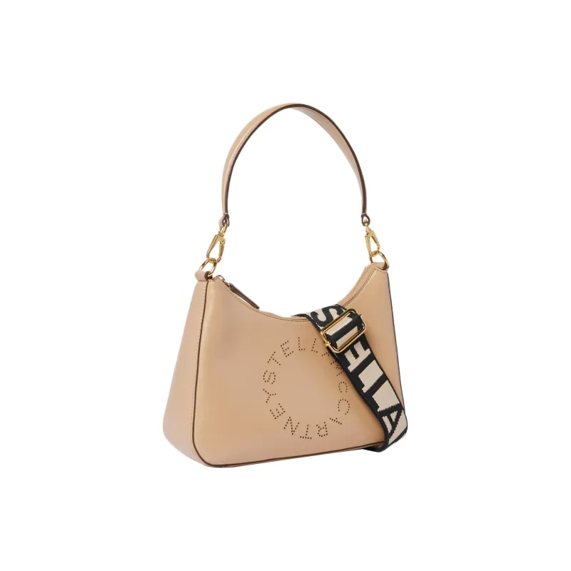 Stella McCartney Logo Perforated Zipped Shoulder Bag-1